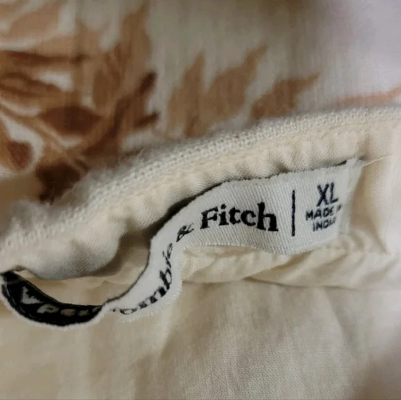 Abercombie & Fitch Linen Floral Slip Dress Square Neck Floral XL - Picture 7 of 8